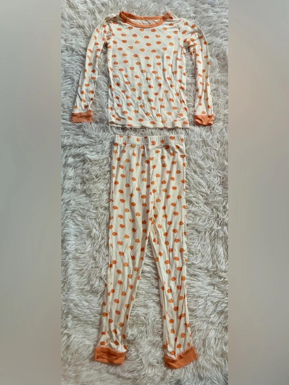 Milkberry Pumpkin Fall Halloween Bamboo Pajamas Pajama Set Girls Boys Unisex 5T